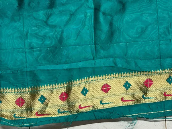 Teal_Silk_Traditional_Saree_For_Women
