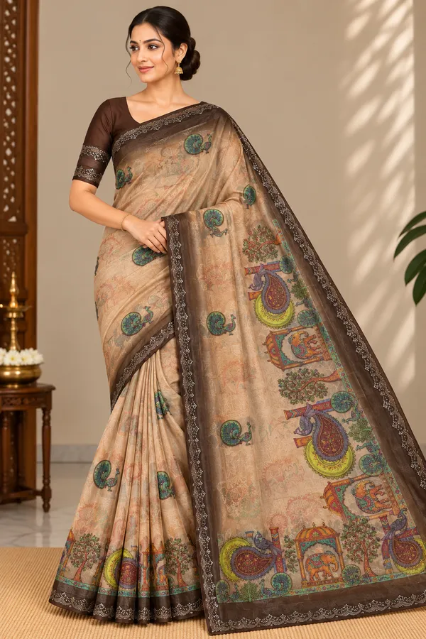 Multicolour_Saree_Georgette_For_women