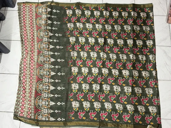 Green_Printed_Saree_for_Women