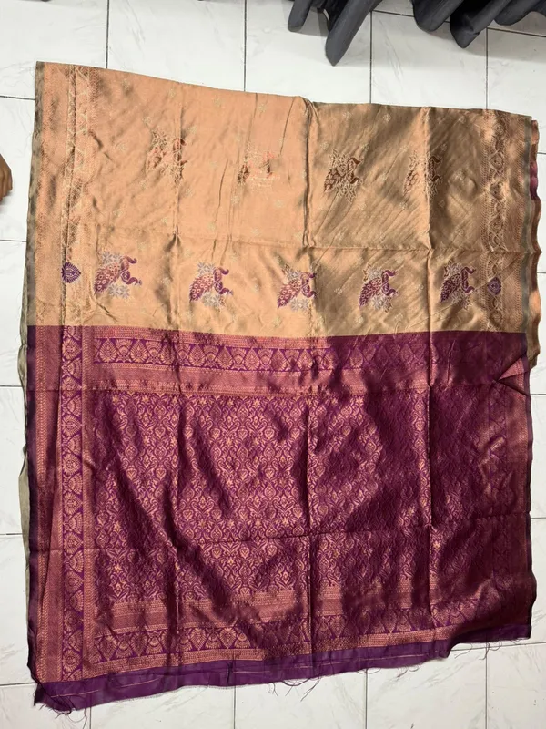 Purple_Woven_Embroidered_Saree_Set_for_Women