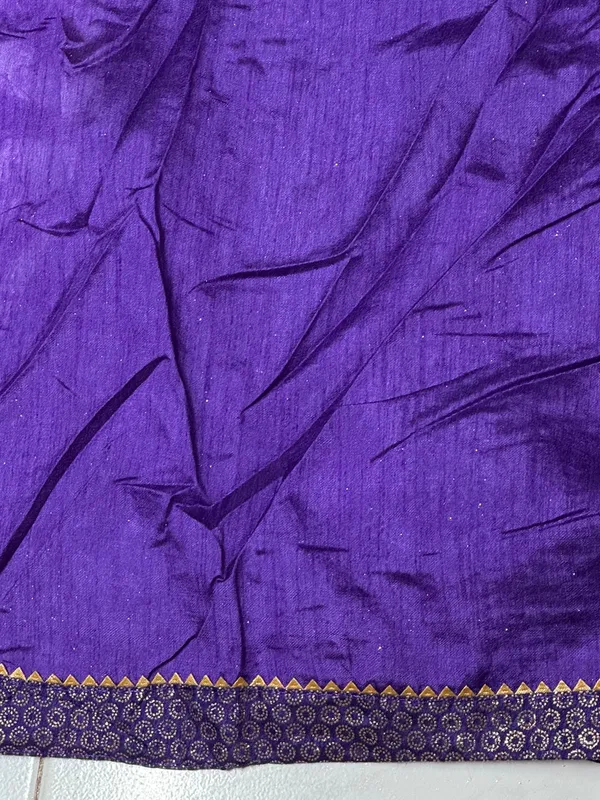 Blue_And_Purple_Silk_Floral_Saree_For_Women
