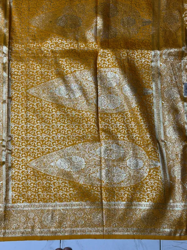 Mustard_Brocade_Floral_Saree_for_Women