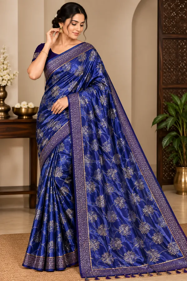Blue_and_Purple_Saree_Silk_For_women