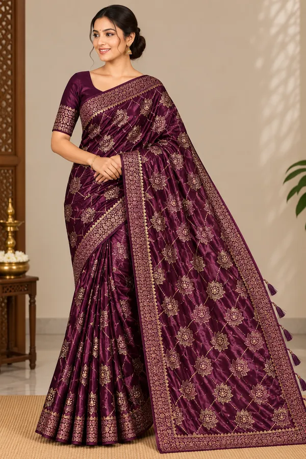 Purple_Saree_Cotton_For_women