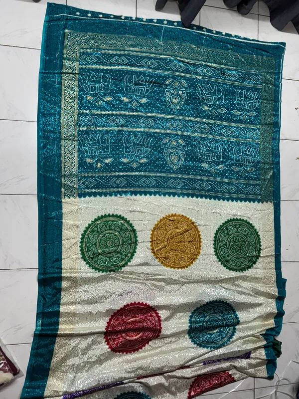 Teal_Woven_Saree_for_Women