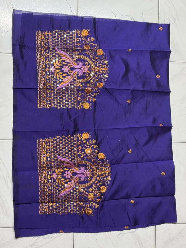 Purple_Woven_Embroidered_Saree_Set_for_Women