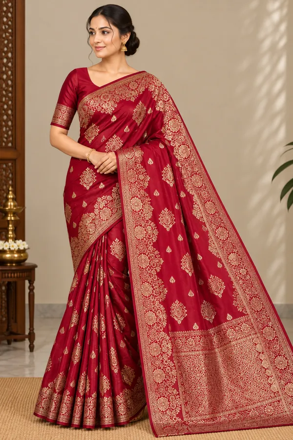 Red_Saree_Banarsi_Silk_For_women