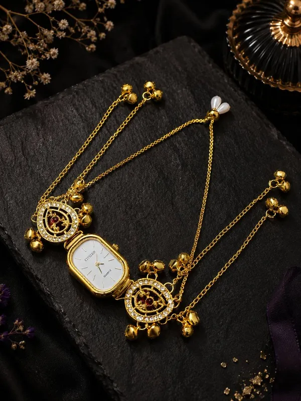 Royal_Kashmiri_Kundan_Bracelet_Watch_for_Women_|_Traditional_Gold-Plated_Festive_Wristwear