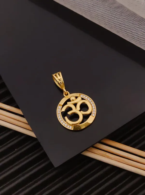 Gold_Tone_Om_Symbol_Pendant