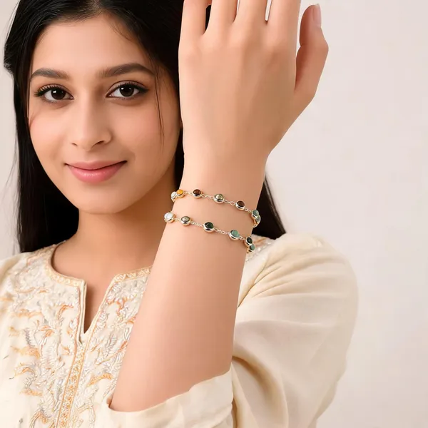 Gold_Silver_Alloy_Stone_Bracelet_For_Women