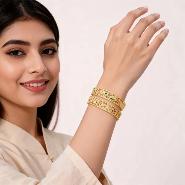 Gold_Alloy_Polished_Bangles_For_Women