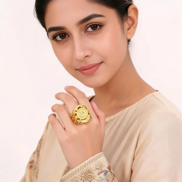 Gold_Alloy_Floral_Statement_Ring_For_Unisex