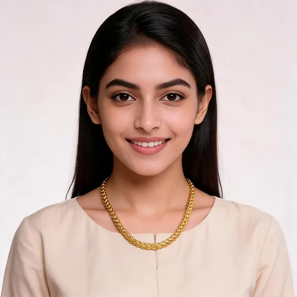 Gold_Alloy_Woven_Chain_Necklace_For_Women