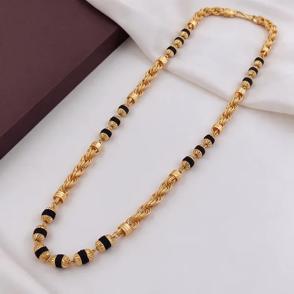 Gold_Plated_Chain_with_Rudraksha_for_Unisex