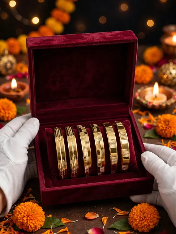 Gold_Plated_Bangle_Set_For_Women