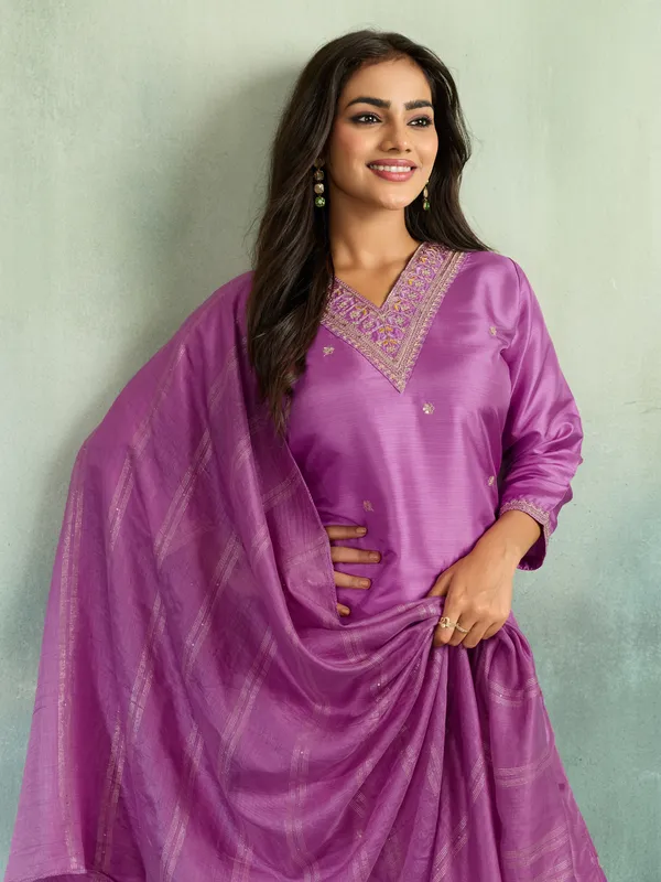 Purple_Cotton_Silk_Straight_Embroidered_Kurta_Set_With_Dupatta_For_Women