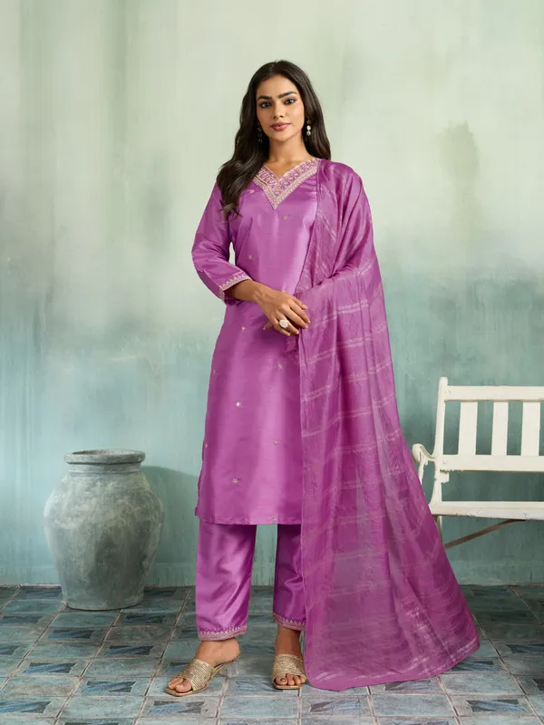 Purple_Cotton_Silk_Straight_Embroidered_Kurta_Set_With_Dupatta_For_Women