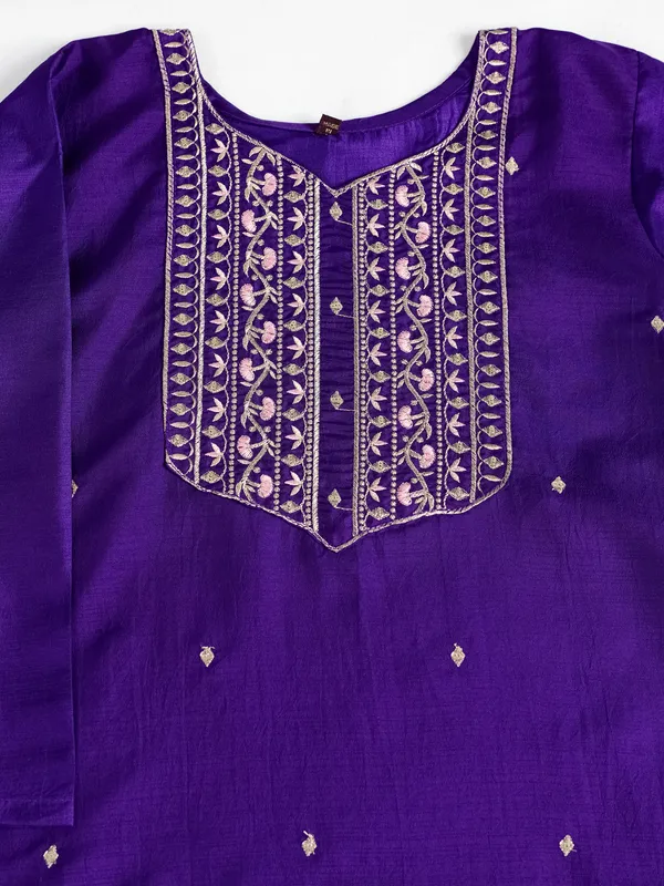 Purple_Cotton_Silk_Straight_Embroidered_Kurta_Set_With_Dupatta_For_Women