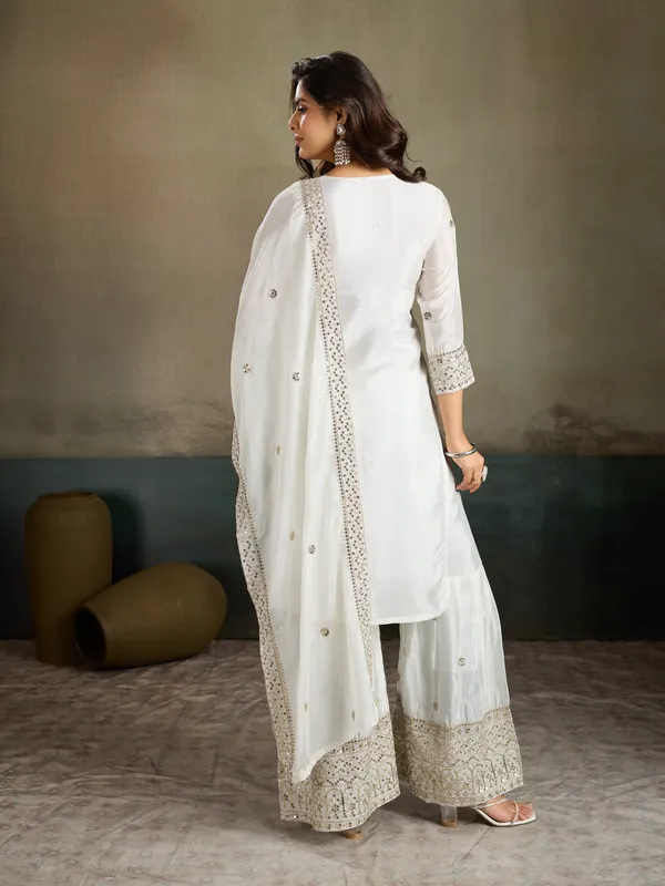 White_Cotton_Silk_Straight_Kurta_Set_With_Palazzo_And_Dupatta_For_Women