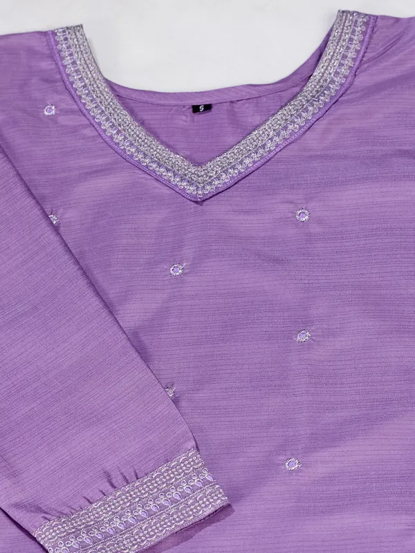 Lavender_Cotton_Silk_Straight_Kurta_Set_With_Palazzo_And_Dupatta_For_Women