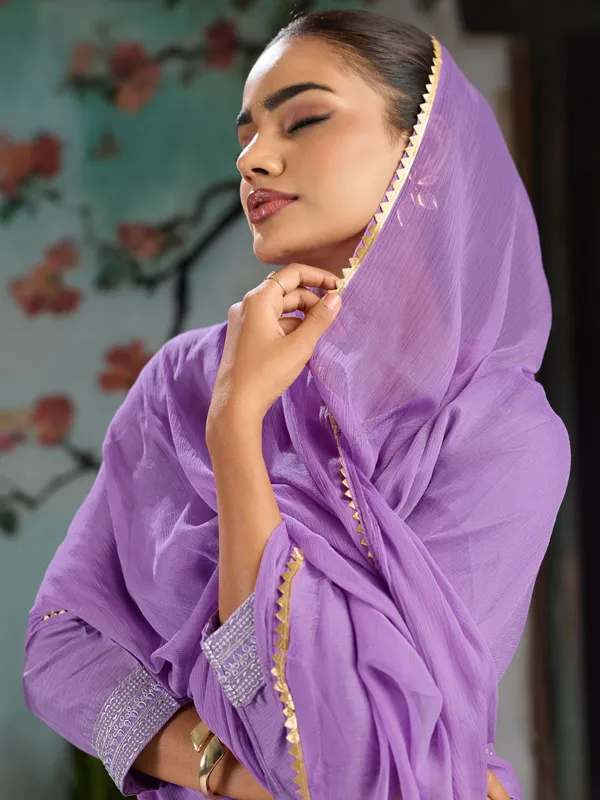 Lavender_Cotton_Silk_Straight_Kurta_Set_With_Palazzo_And_Dupatta_For_Women