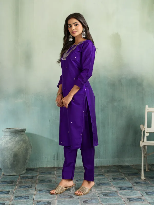 Purple_Cotton_Silk_Straight_Kurta_Set_With_Palazzo_And_Dupatta_For_Women