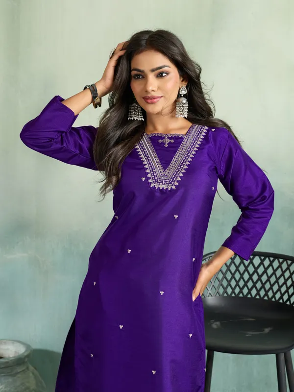 Purple_Cotton_Silk_Straight_Kurta_Set_With_Palazzo_And_Dupatta_For_Women