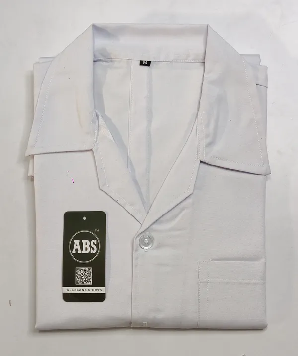 White_Short_Sleeve_Lab_Coat_for_Professionals