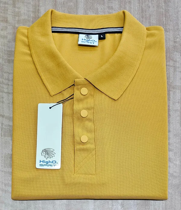Mustard_Textured_Regular_Fit_Polo_T-Shirt_for_Men