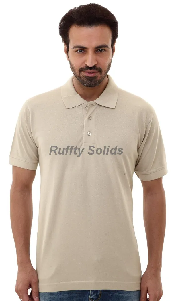 Beige_Solid_Polo_T-Shirt_for_Men