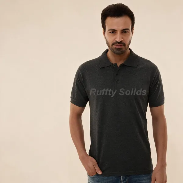 Charcoal_Cotton_Regular_Fit_Polo_T-Shirt_For_Men