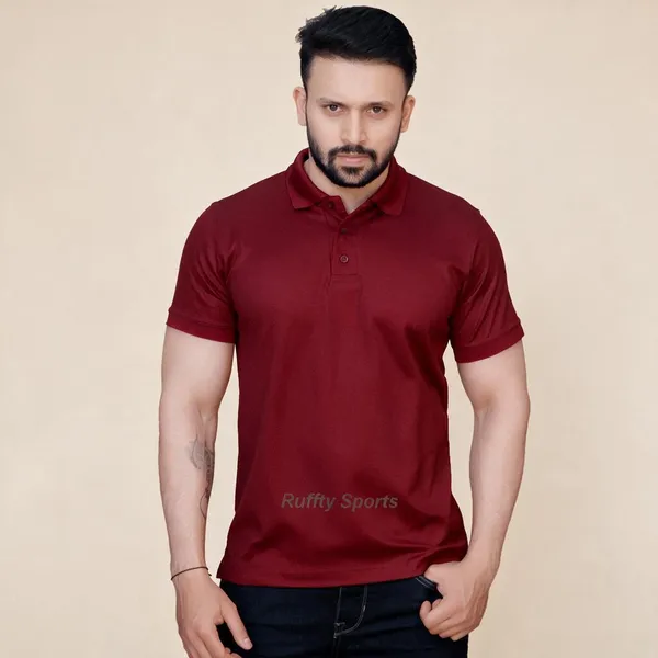 Red_Cotton_Regular_Fit_Polo_T-Shirt_For_Men