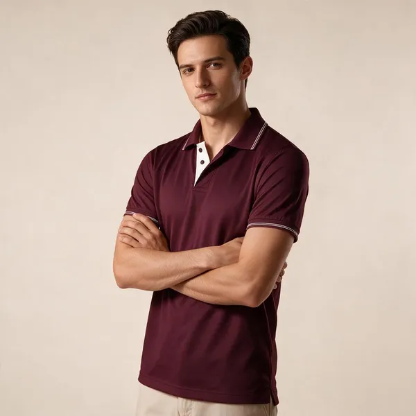 Maroon_Cotton_Regular_Fit_Polo_T-Shirt_For_Men