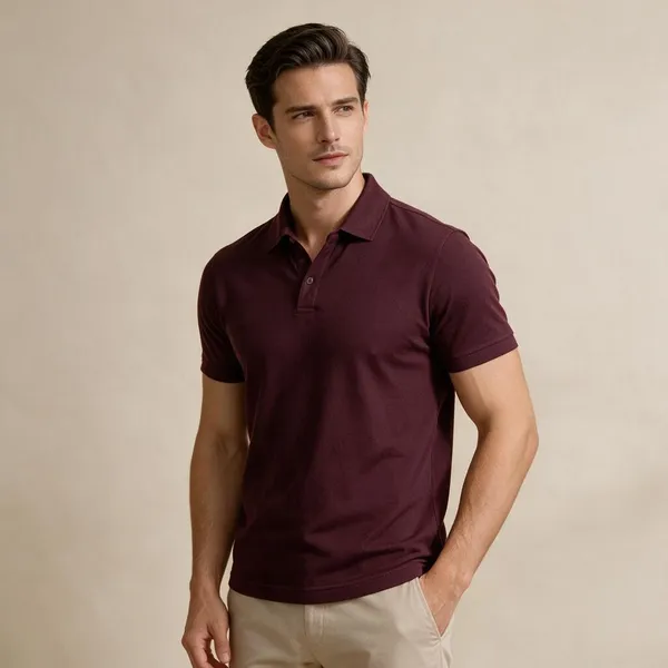 Maroon_Cotton_Regular_Fit_Polo_Shirt_For_Men