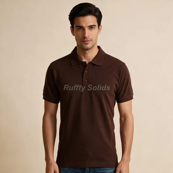 Brown_Cotton_Regular_Fit_Polo_T-Shirt_For_Men