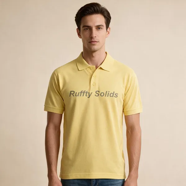 Yellow_Cotton_Regular_Fit_Polo_T-Shirt_For_Men