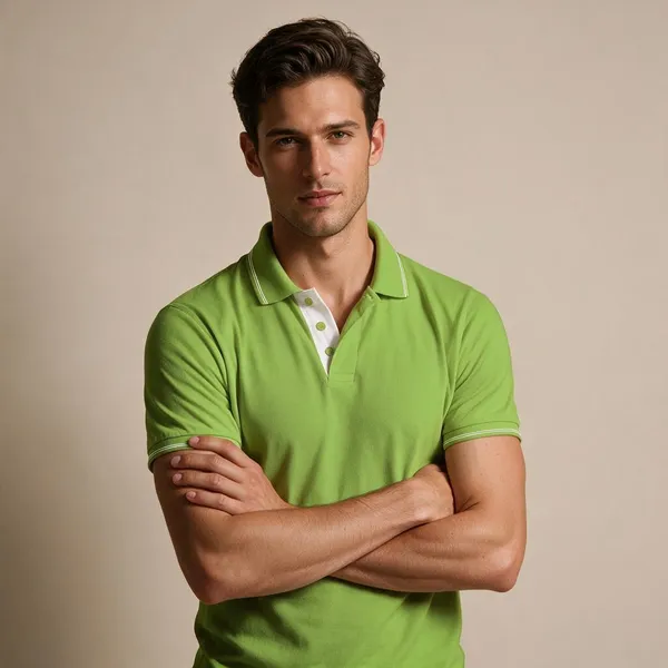 Green_Cotton_Regular_Fit_Polo_T-Shirt_For_Men