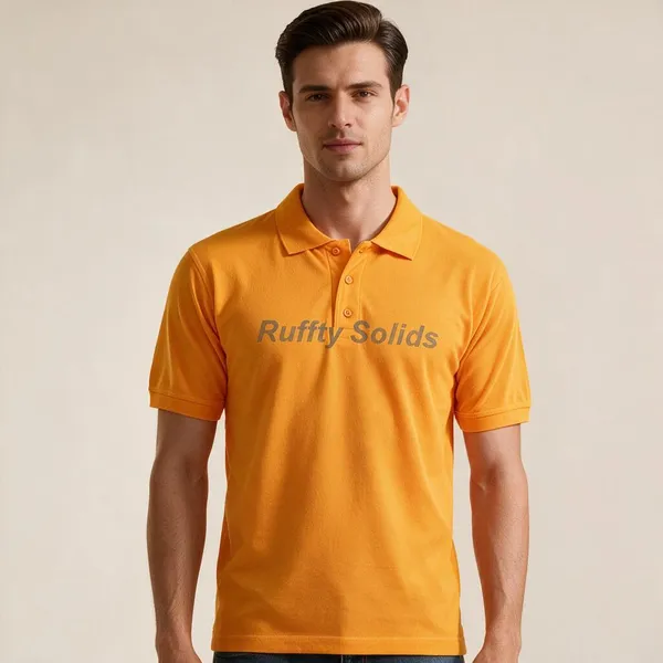 Orange_Cotton_Regular_Fit_Polo_T-Shirt_For_Men