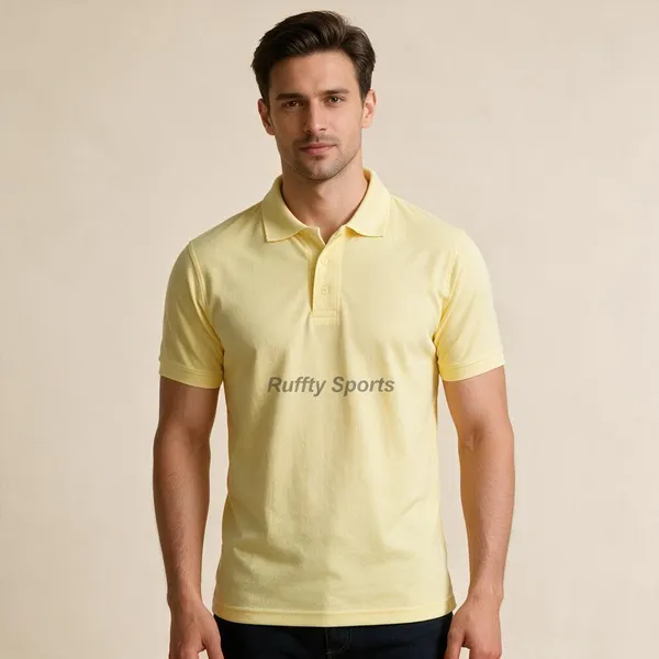 Yellow_Cotton_Regular_Fit_Polo_T-Shirt_For_Men