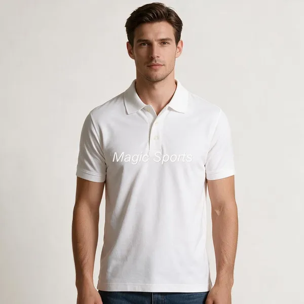 White_Cotton_Regular_Fit_Polo_T-Shirt_For_Men