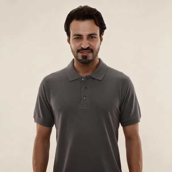 Grey_Cotton_Regular_Fit_Polo_T-Shirt_For_Men