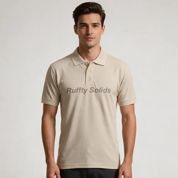 Beige_Cotton_Solid_Polo_T-Shirt_For_Men