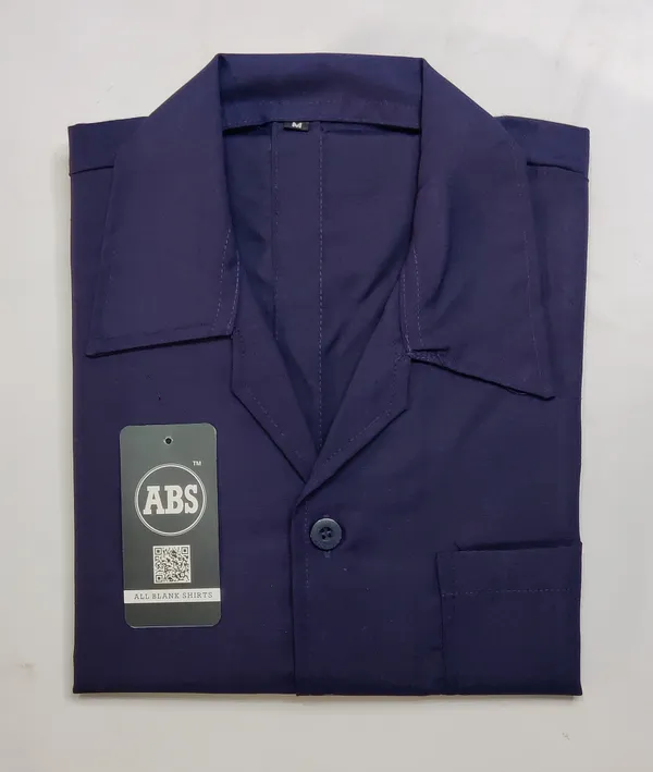 Navy_Short_Sleeve_Lab_Coat_for_Lab_Professionals