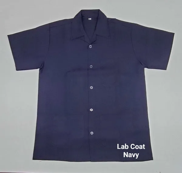 Navy_Short_Sleeve_Lab_Coat_for_Lab_Professionals