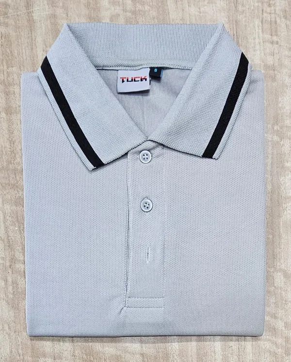 White_Knit_Regular_Fit_Polo_T-Shirt_for_Men