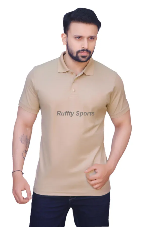 Beige_Polo_T-Shirt_for_Men