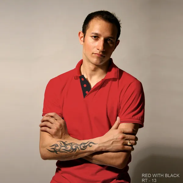 Red_Black_Regular_Fit_Polo_T-Shirt_for_Men