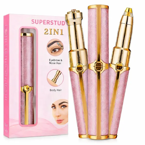 Eyebrow_Trimmer_For_Woman_All_In_One_2_In_1_Epilator_Face_Chin_Trimmer_For_Woman_Facial_Hair_Remover_For_Face_Nose_Travel_Friendly_Rechargeable_Pink