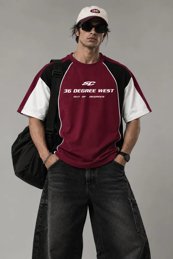 Maroon_Colorblock_Graphic_T-Shirt_for_Men