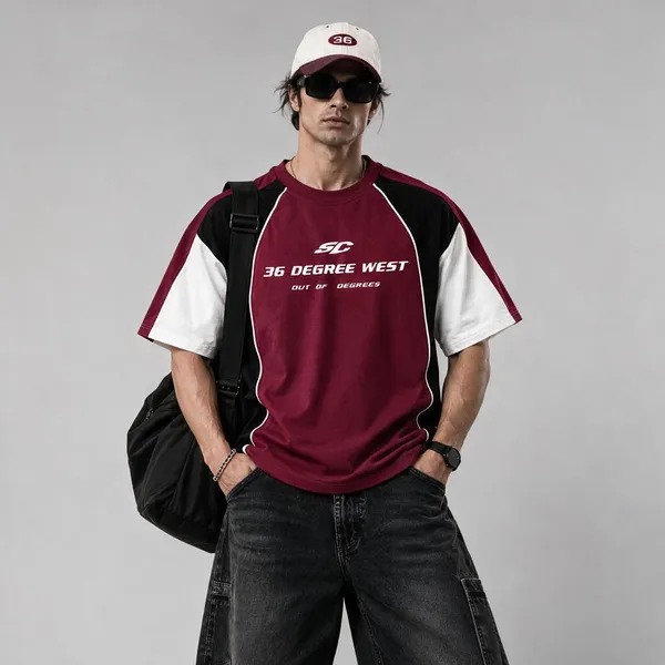 Maroon_Colorblock_Graphic_T-Shirt_for_Men